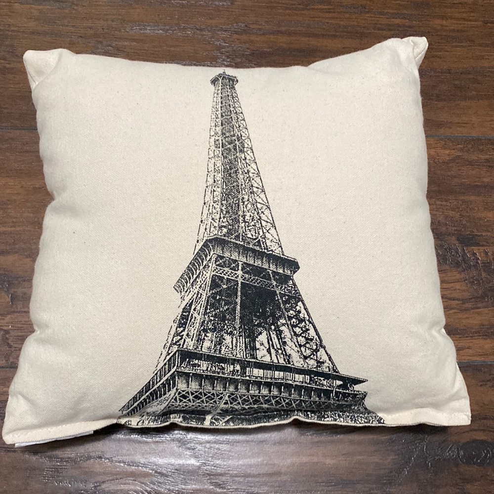Maya Pickles Eiffel Tower throw pillow